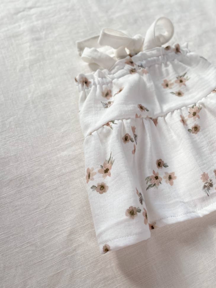 Vestido de bebé de muselina con flores (-60%)