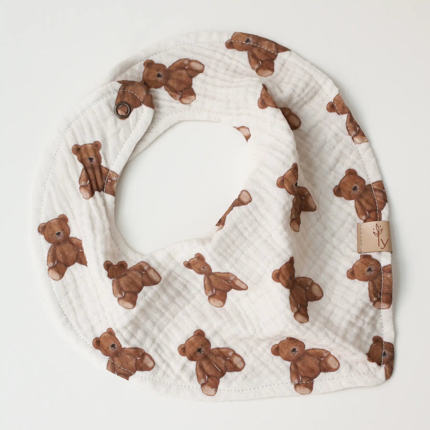 Teddy bears muslin scarf bibs