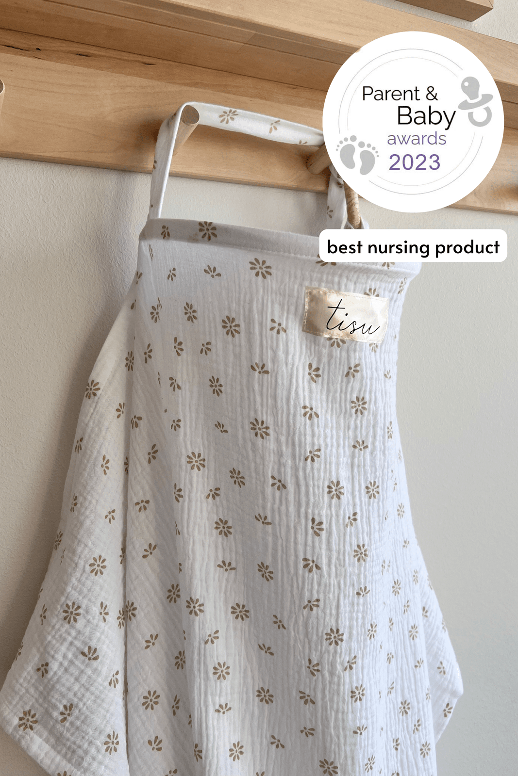 White golden dots nursing apron