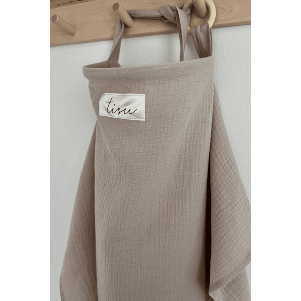 Beige breastfeeding apron