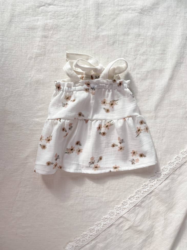 Floral muslin baby dress (-60%)