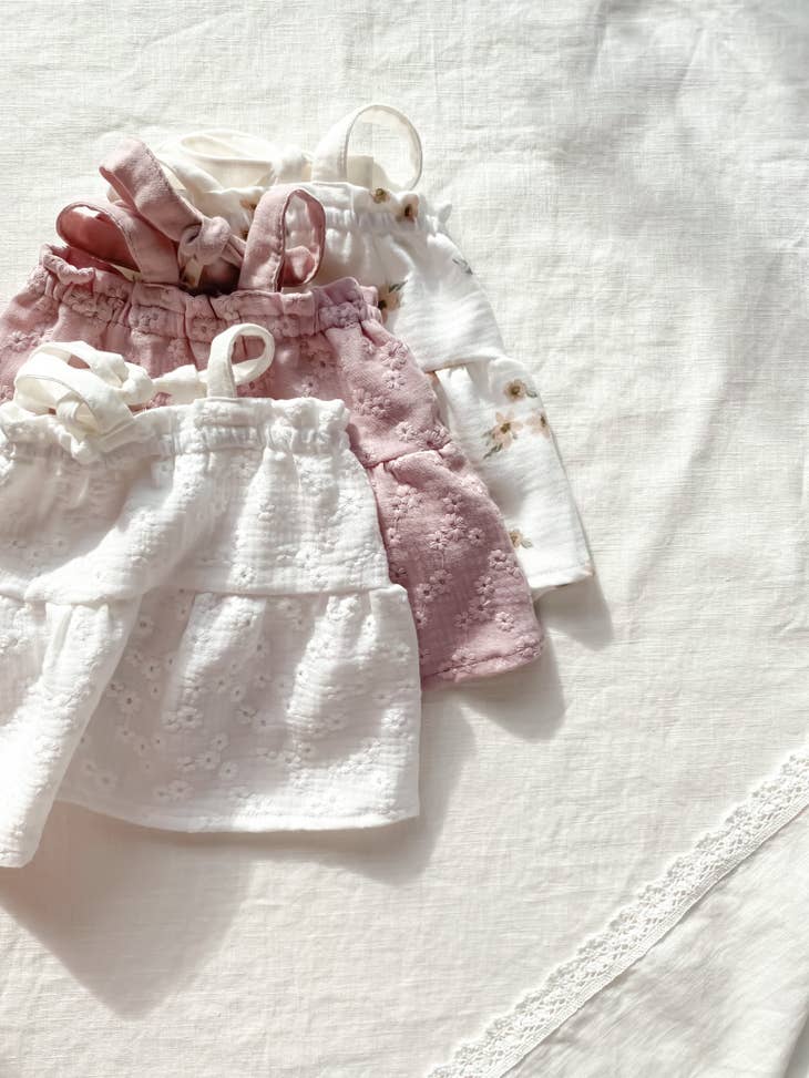 Floral muslin baby dress (-60%)