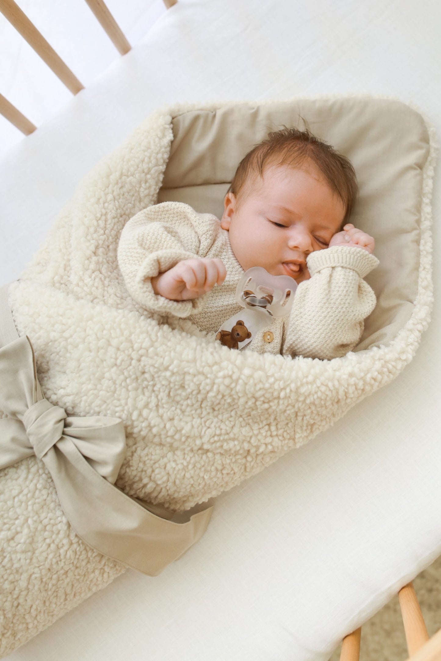 Baby wrap de bebé teddy cream