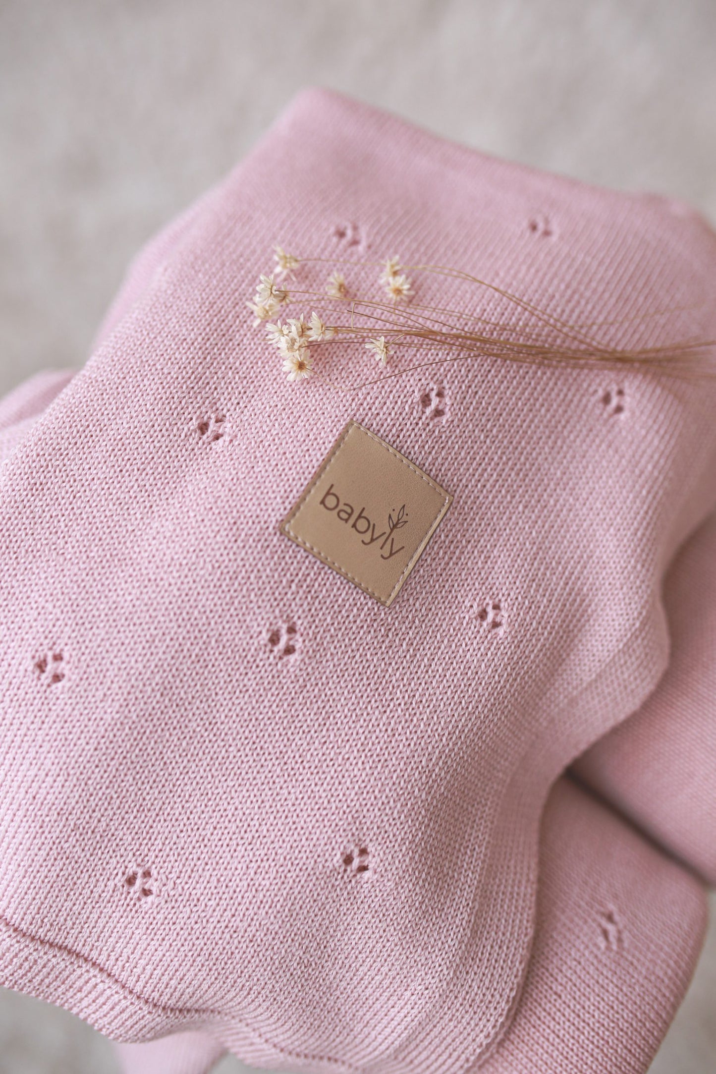 Dusty Pink Merino Wool Blanket (-10%)