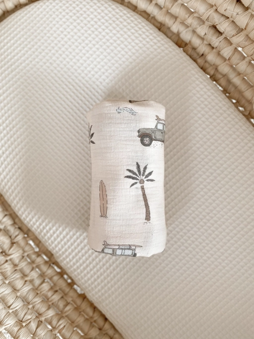 Swaddle de bebé musselina surf (-20%)