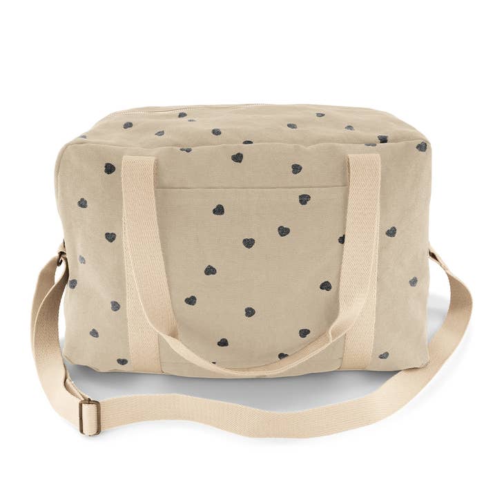 Beige Hearts Maternity Bag 